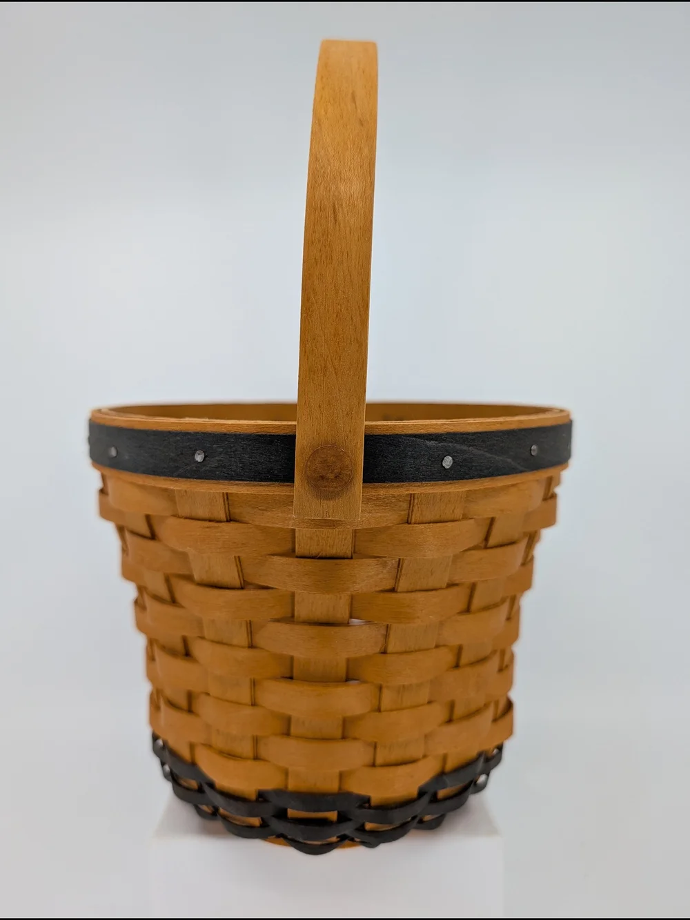 Longaberger May Series Daisy Basket/Floral Liner & Handle Tie/2-Piece Protector